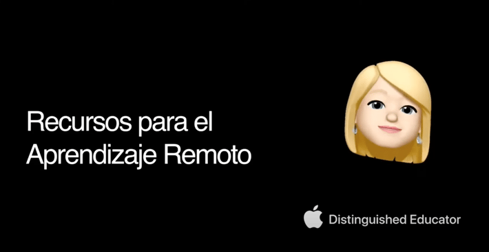 Recursos Aprendizaje Remoto Apple Educación